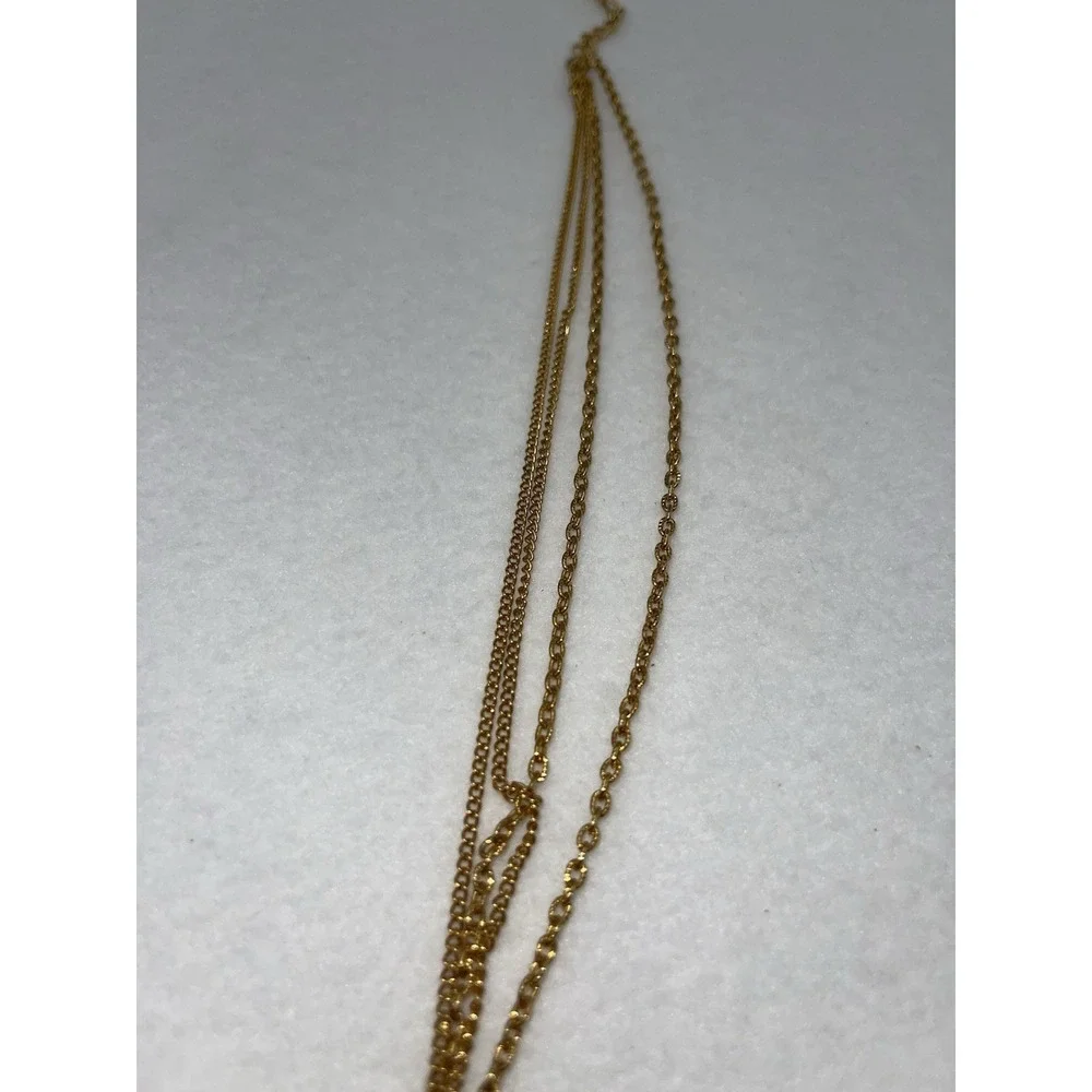 Asian Inspired 4 Strand Necklace With‎ Tassel 16